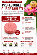 Bade Shop Lotus Nilüfer Gübresi 13-15-13 Tek Tablet Çiçeklenme Ve Tomurcuk Gelişim Gübresi Su Bitkileri İçin