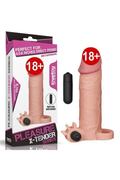 Meyrabest Özel Medikal Silikon Lovetoy X-Tender Dolgulu Realistik Penis Kılıfı 5 Cm  -Pk2118