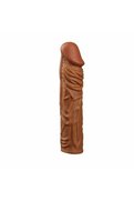 Platox Yumuşak Et Dokulu 19,5 Cm Uzunluk 5 Cm Dolgulu Realistik Penis Kılıfı