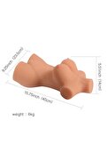 Erox Sex Shop Cilt Dostu Malzemeden Realistik Ten Dokusunda Yapay Vajina+Set