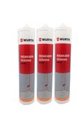 Würth Duşakabin Silikonu Şeffaf 3 Lü Set