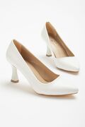 Gult Stiletto 7 Cm Beyaz Cilt