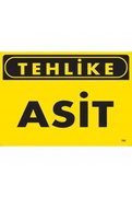 Ethab Ticaret Tehlike Asit Uyarı Levhası 25X35 Kod762