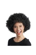 Evimdeyokyok Siyah Renk Kıvırcık Afro Bonus Peruk Parti Peruğu