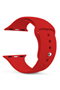 Evimdeyokyok Akıllı Saat Silikon Kordon 42/44 Mm Kırmızı