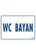 Ethab Ticaret Wc Uyarı Levhası 17,5X25 Kod1784