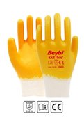 Beybi Kn2 Flex Plus Pamuk Astarlı Nitril Eldiven Inşaat Ve Bahçe Eldiveni