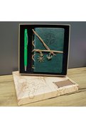Evimdeyokyok Hediyelik Defter Kalem Kutulu Set Yeşil