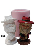 Kalıpcınızburada Noel Baba Silikon Kalıp - K643