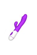 Erox En Çok Tercih Edilen 30 Modlu Şarjlı G-Spot Mor Dildo Rabbit Vibratör