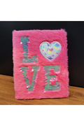 Evimdeyokyok Love Tasarımlı Peluş Defter