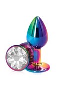 Erox Rainbow Hot Cooling White Medium Anal Metal Plug