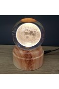 Ethab Ticaret Glbl-Tstil4136 Dolunay Tasarımlı Dönen Cam Küre