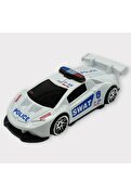 Asya Metal Mini Polis Arabası  8 Cm - Polis - 3