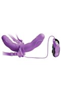 Erox Vibrating Double Delight Strap-On Titreşimli Çift Taraflı Strap-On