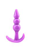 Meyrabest Exvoid 3 Boğumlu Anal Alıştırıcı Silikon Anal Plug Mor