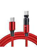 gizmurstore ALLY 60W UsB Type-C Pd Hızlı Şarj Kablosu 2metre Döner Başlıklı Kablo-(5775) - GMS3088-5769