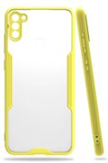 CepteToptan Samsung Galaxy A11 Kılıf Platin Silikon - Sarı - DROPX4247-4504