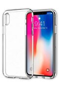 CepteToptan iPhone XS Max Kılıf Lüx Şeffaf Silikon - DROPX5551-3035