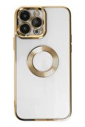 CepteToptan iPhone 14 Pro Kılıf Slot Silikon - Gold - DROPX6974-1982
