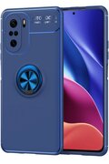 CepteToptan Xiaomi Poco F3 Kılıf Range Yüzüklü Silikon - Mavi - DROPX2709-1481