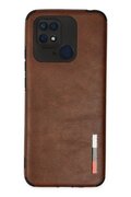 CepteToptan Xiaomi Redmi 10C Kılıf Loop Deri Silikon - Kahverengi - DROPX8006-3544