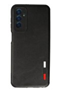CepteToptan Samsung Galaxy M13 Kılıf Loop Deri Silikon - Siyah - DROPX4612-6357