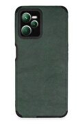 CepteToptan Realme C35 Kılıf Loop Deri Silikon - Yeşil - DROPX1945-9271
