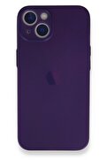 CepteToptan iPhone 14 Plus Kılıf PP Ultra İnce Kapak - Mor - DROPX3317-9394