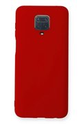 CepteToptan Xiaomi Redmi Note 9 Pro Kılıf Nano içi Kadife Silikon - Kırmızı - DROPX5872-6495