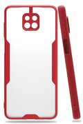 CepteToptan Xiaomi Redmi Note 9S Kılıf Platin Silikon - Kırmızı - DROPX6989-3082
