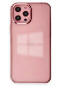 CepteToptan iPhone 12 Pro Max Kılıf Element Silikon - Pembe - DROPX2369-2719
