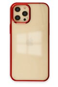 CepteToptan iPhone 12 Pro Max Kılıf Element Silikon - Kırmızı - DROPX9917-5466
