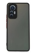 CepteToptan Xiaomi Mi 12 Lite Kılıf Montreal Silikon Kapak - Siyah - DROPX8262-3527