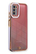 CepteToptan Samsung Galaxy A03S Kılıf Liva Lens Silikon - Lila - DROPX8122-8354