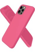 CepteToptan iPhone 12 Pro Kılıf First Silikon - Pembe - DROPX3298-5477