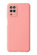 CepteToptan Samsung Galaxy A22 Kılıf Lansman Glass Kapak - Pembe - DROPX5597-5297