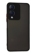 CepteToptan Vivo Y17S Kılıf Montreal Silikon Kapak - Siyah - DROPX4028-7930