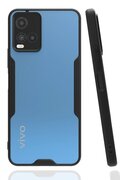 CepteToptan Vivo Y21S Kılıf Platin Silikon - Siyah - DROPX1885-4750