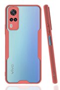 CepteToptan Vivo Y53S Kılıf Platin Silikon - Pembe - DROPX9035-7000