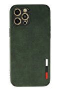 CepteToptan iPhone 12 Pro Max Kılıf Loop Deri Silikon - Yeşil - DROPX6226-9089