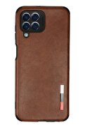 CepteToptan Samsung Galaxy M33 Kılıf Loop Deri Silikon - Kahverengi - DROPX9664-2879