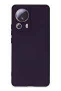 CepteToptan Xiaomi Mi 13 Lite Kılıf Nano içi Kadife Silikon - Mor - DROPX5999-6727