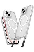 CepteToptan iPhone 15 Plus Kılıf Enka Magsafe Silikon Kılıf - Şeffaf - DROPX9396-1963
