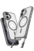 CepteToptan iPhone 16 Plus Kılıf Enka Magsafe Silikon Kılıf - Titan Gri - DROPX5855-8685