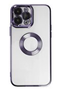 CepteToptan iPhone 14 Pro Max Kılıf Slot Silikon - Mor - DROPX9832-3608