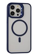 CepteToptan iPhone 15 Pro Max Kılıf Roblox Lens Magsafe Standlı Kapak - Lacivert - DROPX2149-9585