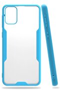 CepteToptan Samsung Galaxy M31 Kılıf Platin Silikon - Mavi - DROPX6829-7042