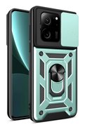 CepteToptan Xiaomi Mi 13T Pro Kılıf Pars Lens Yüzüklü Silikon - Yeşil - DROPX4592-4577