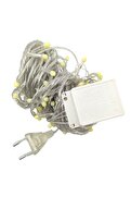 Evimdeyokyok 10 M 100 Led Damla Uçlu Led Işık Beyaz Işık Şeffaf Kablo